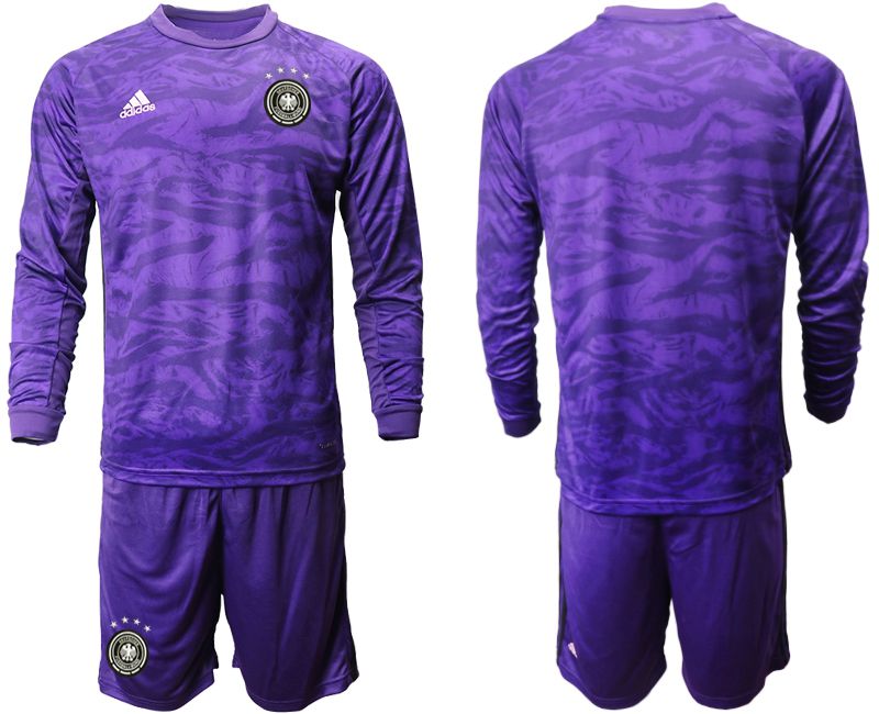 Men 2019-2020 Season National Team Germany purple long sleeved Goalkeeper Soccer Jersey